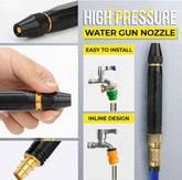 Portable High Pressure Washing Water Nozzle (Black) - Vanshglobal